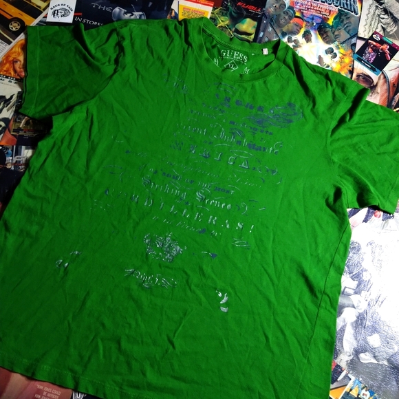Guess Dry Goods Liquor Label Style Tee XL
